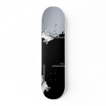 Metallic Splatter Background Custom Skate Board