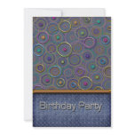 Metallica Circles and Tread Birthday Party Invite