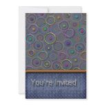 Metallica Circles and Tread Invitation