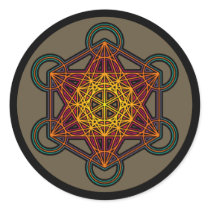 metatron cube mandala sticker