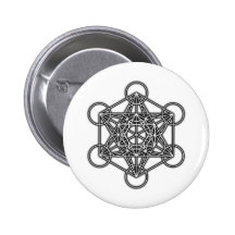 Metatron's Cube (Black) Pins