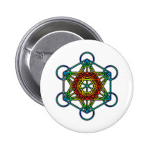 Metatron's Cube (Colour 1) Pinback Buttons
