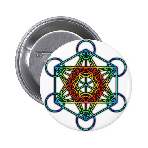 Metatron's Cube (Colour 1) Pinback Buttons