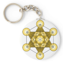 Metatron's Cube Keychain