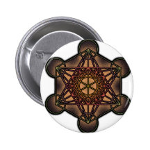 Metatron's Cube - Sacred Geometry Symbol Pinback Buttons
