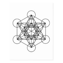 Metatron's Cube (White) Postcard