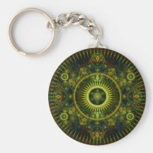 "Metatron's Magick Wheel" - Fractal Art Key Chain