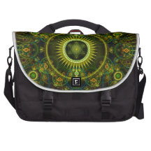 "Metatron's Magick Wheel" - Fractal Art Bag For Laptop