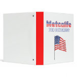 Metcalfe for Congress Patriotic American Flag binders