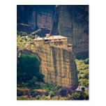 Meteora monastery postcard