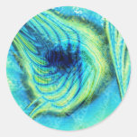 Meteorically Aqueous Round Sticker