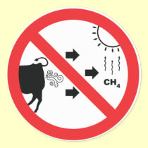 Methane Gas is Bad Sticker stickers
