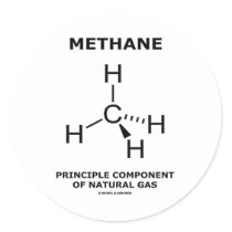 Methane Principle Component Of Natural Gas Stickers