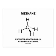 Methane Produced Anaerobically By Methanogenesis Postcards