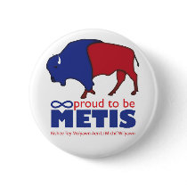 Metis Buffalo Badge buttons
