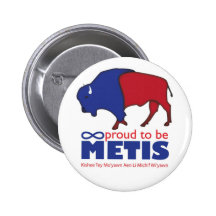 Metis Buffalo Badge Pin