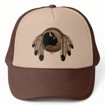Metis First Nation Cap Buffalo Wildlife Cap Trucker Hat