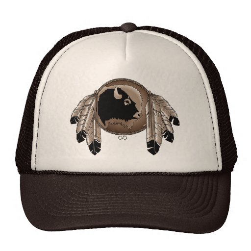 Metis First Nation Cap Buffalo Wildlife Cap Trucker Hat