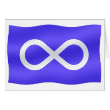 Metis Flag Card Personalized First Nations Card