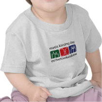 Metis Kissing Day Baby t-shirts