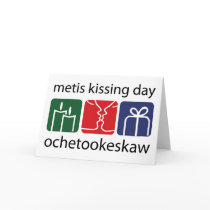Metis Kissing Day Card