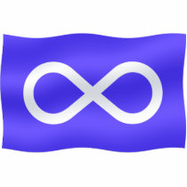 Metis Nation Flag Key Chain  & Gifts Photo Cutout