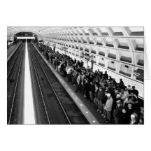 Metro B&W Greeting Card