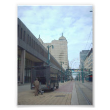 Metro Rail and Liberty Building in Buffalo NY Art Photo