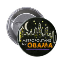 METROPOLITANS for OBAMA Pin