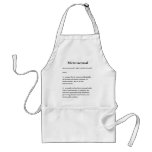 Metrosexual defined apron