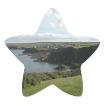 Mevagissey. Cornwall. Scenic coastal view. Sticker
