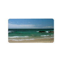 Mexican Beach Vista Personalized Address Label