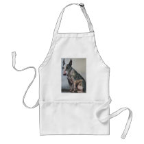 Mexican day of the dead bull terrier aprons