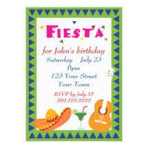 Mexican Fiesta Party Invitations