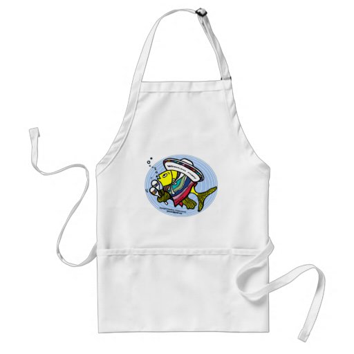 Mexican Fish in a circle Aprons