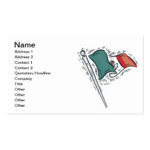 Mexican Flag Business Card Template