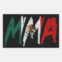 Mexican Flag MMA Sticker