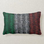 Mexican Flag of Paperclips Pillow