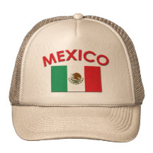 Mexican Flag (Red) Mesh Hats