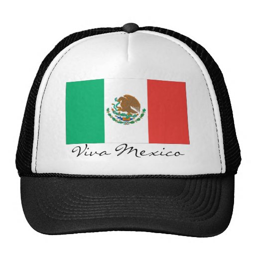 mexican flag, Viva Mexico Trucker Hats
