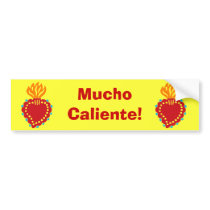 Mexican Folk Art Sacred Heart Bumper Sticker