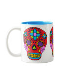 Mexican Folk Art Sugar Skull mugs