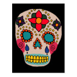 Mexican Folk Art Sugar Skull Post Cards