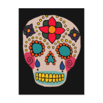 Mexican Folk Art Sugar Skull Post Cards