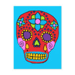 Mexican Folk Art Sugar Skull postcards