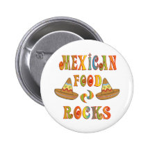 Mexican Food Rocks Pinback Buttons