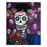 Mexican Lady Day of the Dead Painting Photo Art
