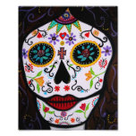 Mexican Muerto Face Day of the Dead Painting Photographic Print