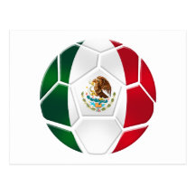 Mexican National football team fans futbol gifts Post Cards