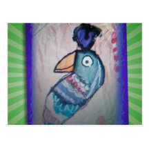 MEXICAN PARROT PAINTING POST CARDS